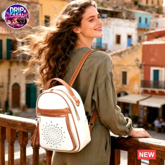 Mini Backpack Purse Vegan Leather Waterproof Convertible Daypack Travel Chic main image 4
